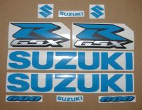 Suzuki GSX-R 600 Universal - Lightblue - Custom-Decalset