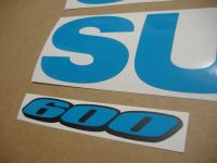 Suzuki GSX-R 600 Universal - Hellblau - Custom-Dekorset