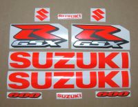 Suzuki GSX-R 600 Universal - Neon-Rot - Custom-Dekorset