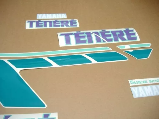 Yamaha XTZ 660 Tenere 1993 - Schwarz/Grün Version - Dekorset