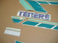 Yamaha XTZ 660 Tenere 1993 - Schwarz/Grün Version - Dekorset
