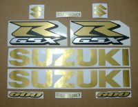 Suzuki GSX-R 600 Universal - Gebürstetes Gold - Custom-Dekorset