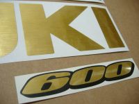 Suzuki GSX-R 600 Universal - Gebürstetes Gold - Custom-Dekorset