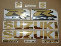 Suzuki GSX-R 600 Universal - Chrome Gold - Custom-Dekorset