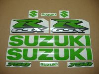 Suzuki GSX-R 750 Universal - Lime-Green - Custom-Decalset