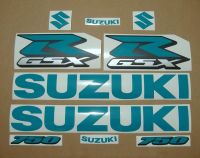Suzuki GSX-R 750 Universal - Opal-Grün - Custom-Dekorset