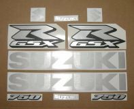 Suzuki GSX-R 750 Universal - Gebürstetes Aluminium - Custom-Decalset