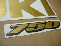 Suzuki GSX-R 750 Universal - Gebürstetes Gold - Custom-Decalset