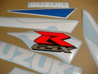 Suzuki GSX-R 600 2002 - Weiß/Blaue Version - Dekorset