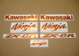 Kawasaki ZX-6R - Chrome-Orange - Custom-Decalset