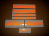Kawasaki ZX-6R - Reflective Orange - Custom-Decalset