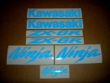 Kawasaki ZX-6R - Reflective Blue - Custom-Decalset