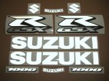 Suzuki GSX-R 1000 - Reflektierend Weiß - Custom-Dekorset