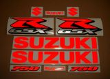 Suzuki GSX-R 750 - Reflektierend Rot - Custom-Dekorset