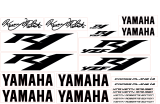 Kenny Roberts - Stickerset - Black / White