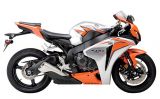 Honda CBR 1000RR 2010 - Orange/Silber Version - Dekorset