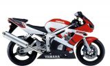 Yamaha YZF-R6 RJ03 1999 - Red/White Version - Decalset