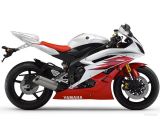 Yamaha YZF-R6 RJ11 2006 - Weiß/Rote Version - Dekorset