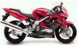 Honda CBR 600 F4 1999 - Rot/Schwarze Version - Dekorset