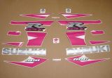 Suzuki GSX-R 600 2004-2005 - Pink - Custom-Decalset
