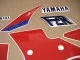 Yamaha FZR 1000 1989 - Weiß/Rote Version - Dekorset
