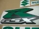 Suzuki GSX-R 1000 - Reflektierend Grün - Custom-Dekorset