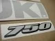 Suzuki GSX-R 750 - Reflektierend Weiß - Custom-Dekorset