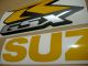 Suzuki GSX-R 750 - Reflektierend Gelb - Custom-Dekorset