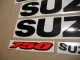 Suzuki GSX-R 750 2014 - Weiß/Blaue Version - Dekorset
