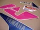 Yamaha YZF 750R 1993 - Weiß/Pink/Blau Version - Dekorset