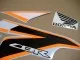 Honda CBR 125R 2011 - Silber/Orange Version - Dekorset