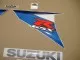 Suzuki GSX-R 750 2010 - Weiß/Blaue Version - Dekorset