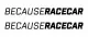 BecauseRacecar - Auto-Aufkleber (2 Stk.)