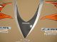 Honda CBR 1000RR 2010 - Orange/Silver Version - Decalset