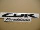 Honda CBR 1000RR 2010 - White/Black Version - Decalset