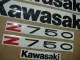 Kawasaki Z 750 2006 - Silber Version - Dekorset