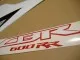 Honda CBR 600RR 2009 - Schwarz/Weiß/Rote Version - Dekorset