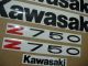 Kawasaki Z 750 2007 - Silver Version - Decalset