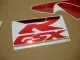 Suzuki GSX-R 750 1998 - Rot/Silber/Schwarze Version - Dekorset