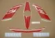 Yamaha YZF-R6 RJ15 2008 - Weiß/Rote Version - Dekorset