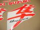 Suzuki Hayabusa 2008-2019 - Fluoreszierend-Rot - Custom-Dekorset