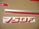 Honda CBX 750F 1986 - Schwarze Version - Dekorset