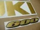 Suzuki GSX-R 600 Universal - Gebürstetes Gold - Custom-Dekorset