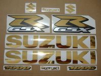 Suzuki GSX-R 1000 Universal - Chrome-Gold - Custom-Dekorset