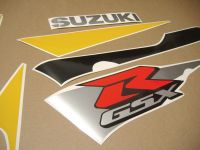 Suzuki GSX-R 600 2002 - Black/Yellow/Silver Version - Decalset