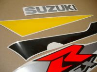 Suzuki GSX-R 600 2002 - Schwarz/Gelb/Silber Version - Dekorset