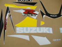 Suzuki GSX-R 600 2002 - Yellow/Black Version - Decalset