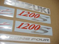 Suzuki Bandit 1200S 2004 - Darkblue Version - Decalset