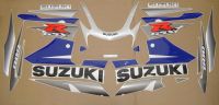 Suzuki GSX-R 600 2002 - Blue/Silver Version - Decalset