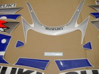Suzuki GSX-R 600 2002 - Blau/Silber Version - Dekorset